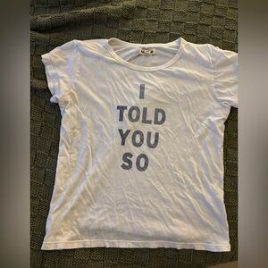 T-shirt with wording